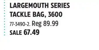 Canadian Tire EVOLUTION LARGEMOUTH SERIES TACKLE BAG, 3600 offer