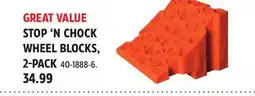 Canadian Tire Lynx STOP 'N CHOCK WHEEL BLOCKS, 2-PACK offer