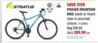 Canadian Tire STRATUS PHASER MOUNTAIN BIKE offer