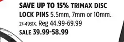Canadian Tire TRIMAX DISC LOCK PINS offer