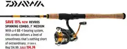 Canadian Tire DAIWA REVROS SPINNING COMBO, 7´ MEDIUM offer