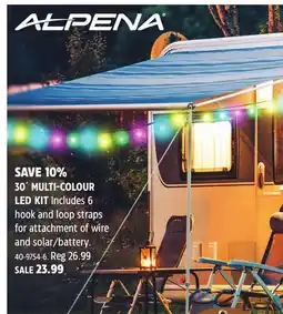 Canadian Tire ALPENA 30´ MULTI-COLOUR LED KIT offer