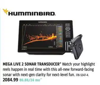 Canadian Tire HUMMINBIRD MEGA LIVE 2 SONAR TRANSDUCER offer
