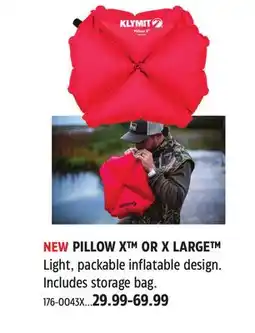 Canadian Tire PILLOW X OR X LARGE offer