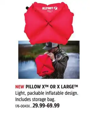 Canadian Tire PILLOW X OR X LARGE offer