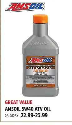 Canadian Tire AMSOIL 5W40 ATV OIL offer