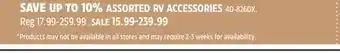 Canadian Tire CAMCO ASSORTED RV ACCESSORIES offer