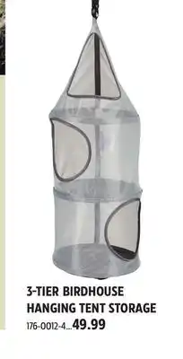 Canadian Tire 3-TIER BIRDHOUSE HANGING TENT STORAGE offer