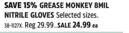 Canadian Tire GREASE MONKEY 8MIL NITRILE GLOVES offer
