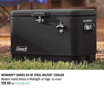 Canadian Tire COLEMAN REUNION SERIES 54-QT STEEL BELTED COOLER offer