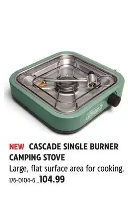 Canadian Tire CASCADE SINGLE BURNER CAMPING STOVE offer
