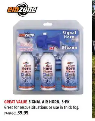 Canadian Tire EMZONE SIGNAL AIR HORN offer