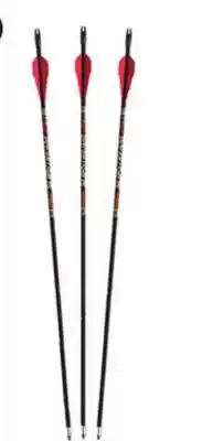 Canadian Tire BARNETT YOUTH SLIPSTREAM JR. FIBERGLASS ARCHERY ARROWS, 3-PK offer