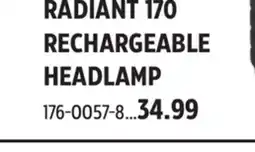 Canadian Tire RADIANT 170 RECHARGEABLE HEADLAMP offer
