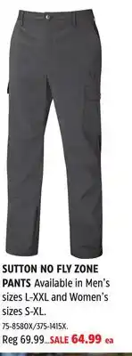 Canadian Tire SUTTON NO FLY ZONE PANTS offer