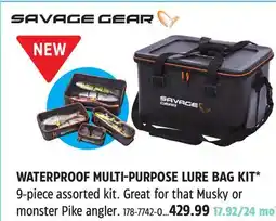 Canadian Tire SAVAGE GEAR WATERPROOF MULTI-PURPOSE LURE BAG KIT offer