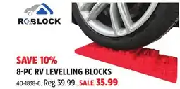 Canadian Tire ROBLOCK 8-PC RV LEVELLING BLOCKS offer