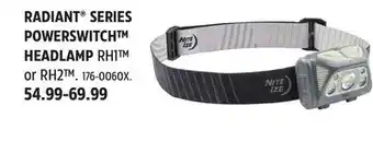 Canadian Tire Nite Ize RADIANT SERIES POWERSWITCH HEADLAMP RH1 offer