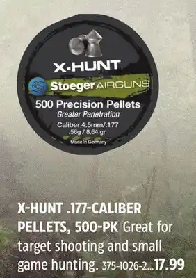 Canadian Tire STOEGER X-HUNT .177-CALIBER PELLETS, 500-PK offer