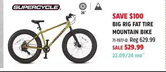 Canadian Tire SUPERCYCLE BIG RIG FAT TIRE MOUNTAIN BIKE offer