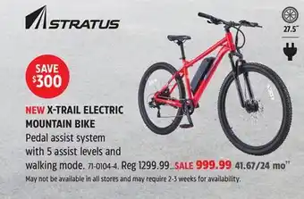 Canadian Tire STRATUS X-TRAIL ELECTRIC MOUNTAIN BIKE offer