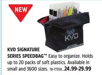 Canadian Tire KVD SIGNATURE SERIES SPEEDBAG offer