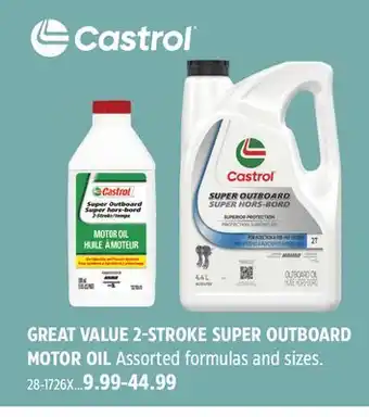 Canadian Tire 2 STROKE SUPER OUTBOARD MOTOR OIL offer