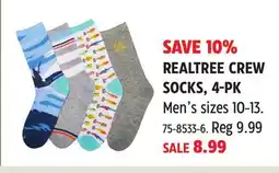 Canadian Tire REALTREE CREW SOCKS, 4-PK offer