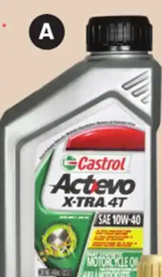 Canadian Tire Castrol ACTEVO 4T MOTORCYCLE OIL offer