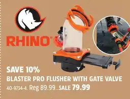 Canadian Tire RHINO BLASTER PRO FLUSHER WITH GATE VALVE offer