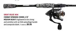 Canadian Tire COMBAT SPINNING COMBO, 6´8˝ MEDIUM HEAVY offer