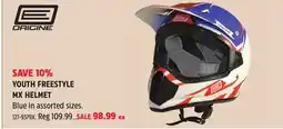 Canadian Tire Origine YOUTH FREESTYLE MX HELMET offer