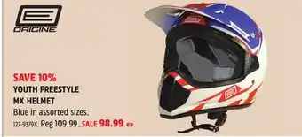 Canadian Tire Origine YOUTH FREESTYLE MX HELMET offer
