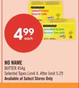 Shoppers Drug Mart NO NAME BUTTER offer