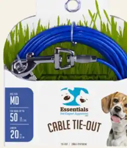 Petvalu Essentials Medium Dog Blue Cable Tie-Out offer