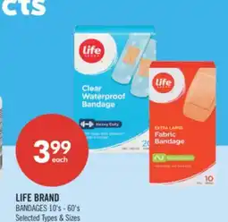 Shoppers Drug Mart LIFE BRAND BANDAGES offer