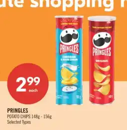 Shoppers Drug Mart PRINGLES POTATO CHIPS 148g - 156g offer