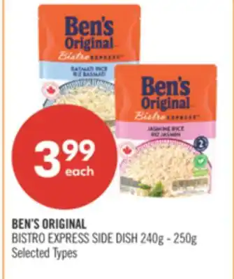 Shoppers Drug Mart BEN'S ORIGINAL BISTRO EXPRESS SIDE DISH offer