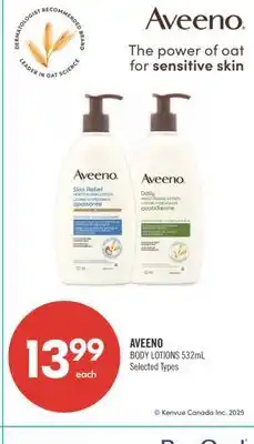 Shoppers Drug Mart AVEENO BODY LOTIONS offer