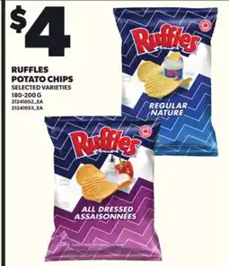 Independent City Market RUFFLES POTATO CHIPS, 180-200 G offer