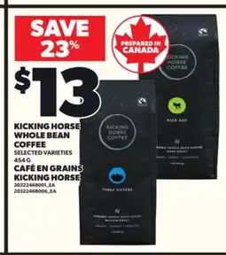 Independent City Market CAFÉ EN GRAINS KICKING HORSE, 454 G offer