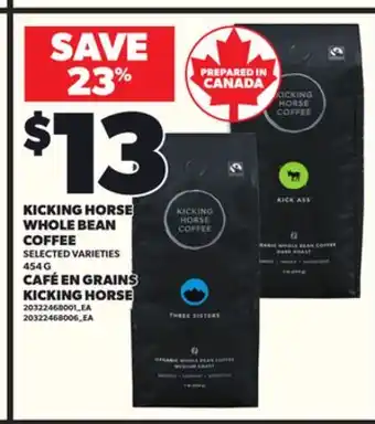 Independent City Market CAFÉ EN GRAINS KICKING HORSE, 454 G offer