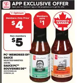 Independent City Market SAUCE PC SOUVENIRS DE, 350 ML offer