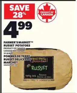 Independent City Market POMMES DE TERRE RUSSET DÉLICES DU MARCHÉ, 10 LB BAG offer
