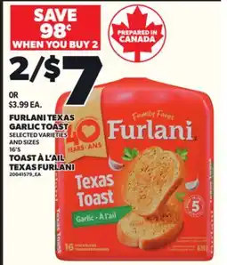Independent City Market TOAST À L'AIL TEXAS FURLANI, 16'S offer