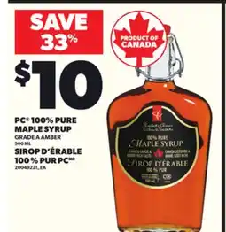 Independent City Market SIROP D'ÉRABLE 100100 % PUR PC, 500 ML offer