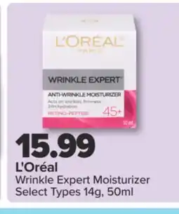 PharmaChoice L'Oréal Wrinkle Expert Moisturizer offer