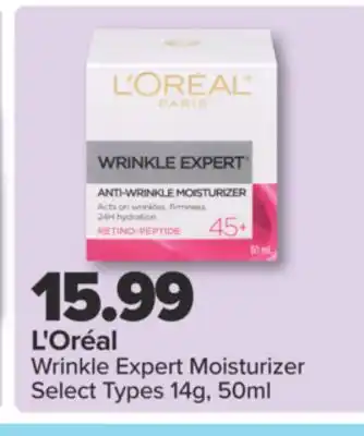 PharmaChoice L'Oréal Wrinkle Expert Moisturizer offer