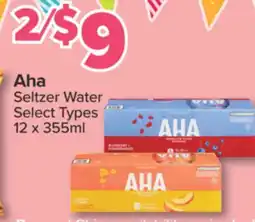 PharmaChoice Aha Seltzer Water offer