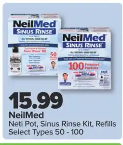 PharmaChoice NeilMed Neti Pot, Sinus Rinse Kit, Refills offer